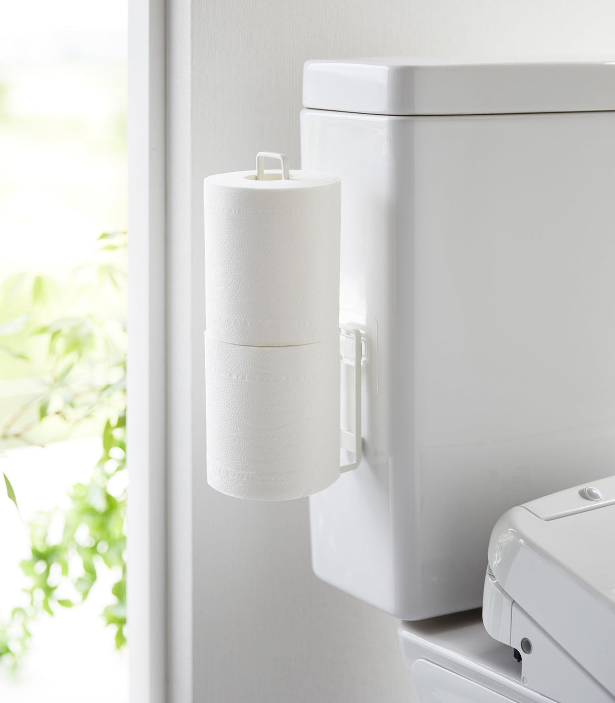 Traceless Adhesive Toilet Paper Holder - Steel from Yamazaki Home