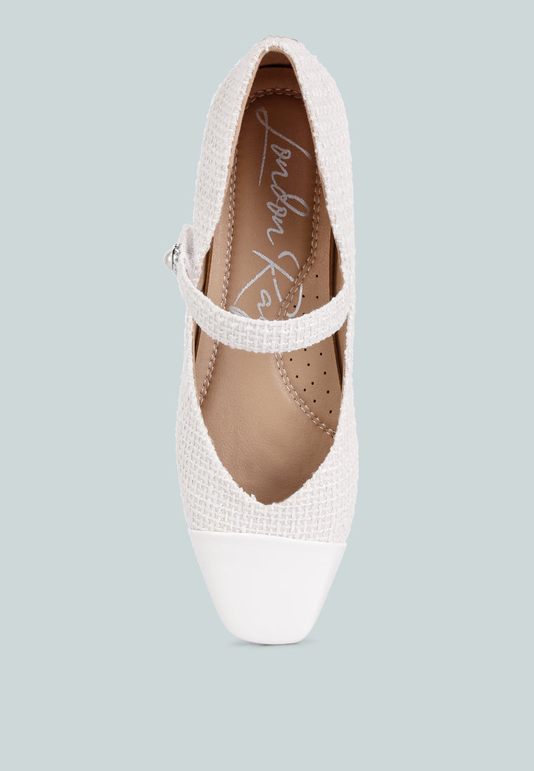 Albi Patent Toe Cap Satin Mary  from London Rag International