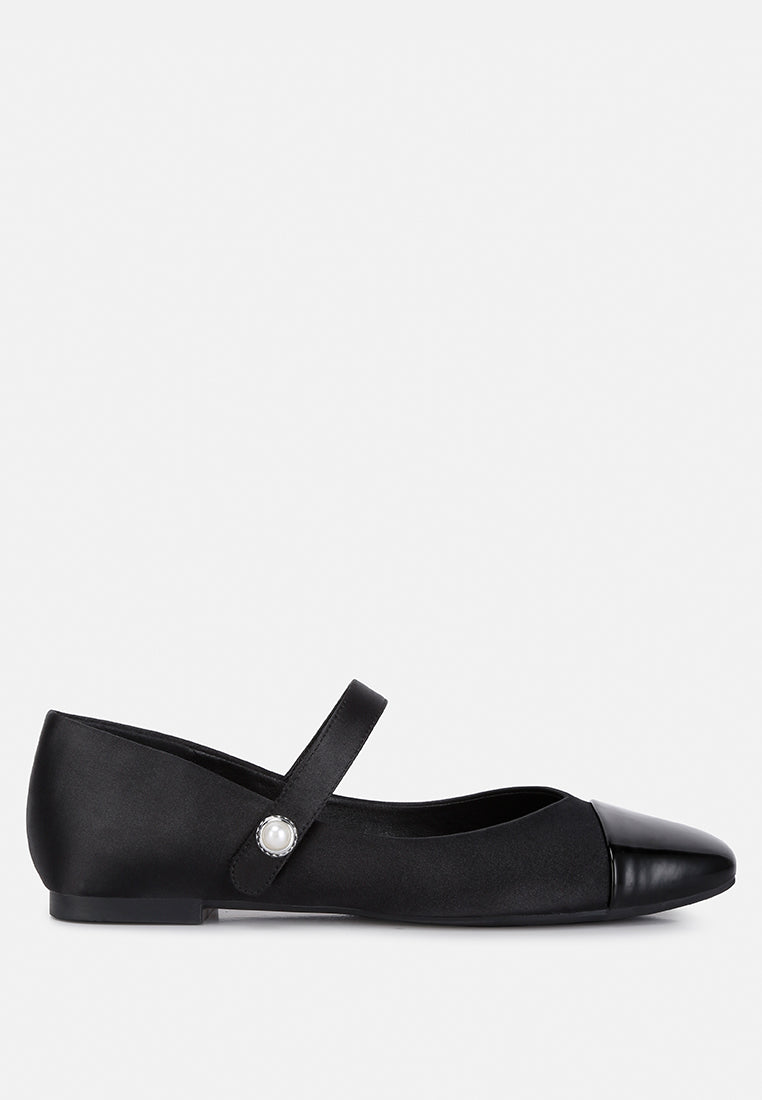 Albi Patent Toe Cap Satin Mary  from London Rag International