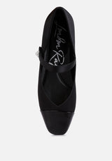 Albi Patent Toe Cap Satin Mary  from London Rag International