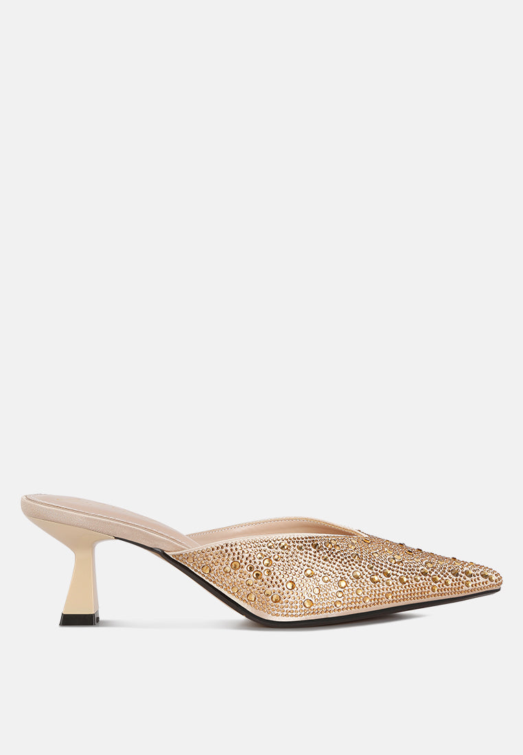 Aldora Rhinestones Embellished Satin  from London Rag International