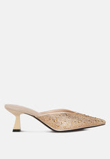 Aldora Rhinestones Embellished Satin  from London Rag International