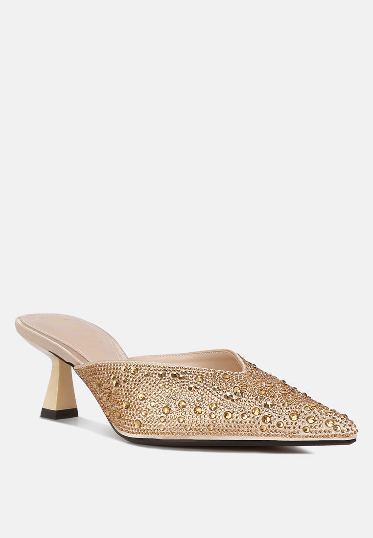 Aldora Rhinestones Embellished Satin  from London Rag International