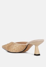 Aldora Rhinestones Embellished Satin  from London Rag International
