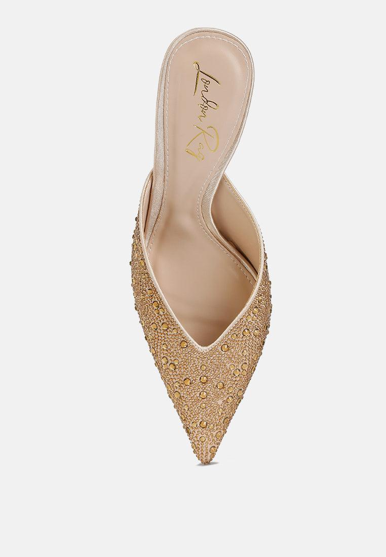 Aldora Rhinestones Embellished Satin  from London Rag International