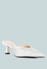 Aldora Rhinestones Embellished Satin  from London Rag International