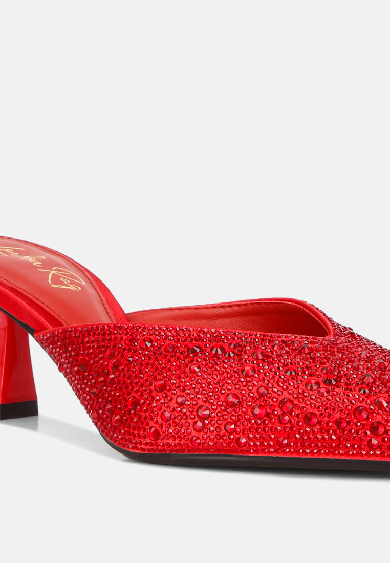 Aldora Rhinestones Embellished Satin  from London Rag International