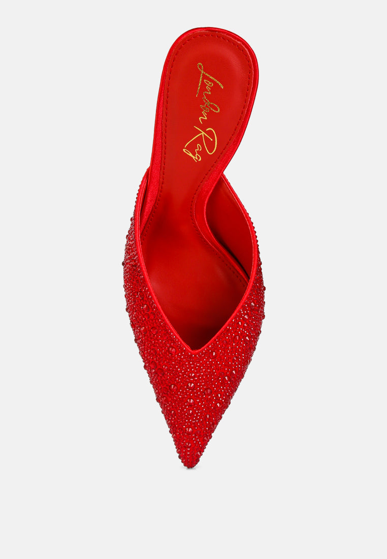 Aldora Rhinestones Embellished Satin  from London Rag International