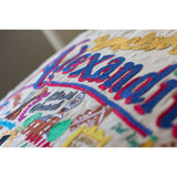 Alexandria Hand-Embroidered Pillow from Quirks!