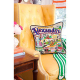 Alexandria Hand-Embroidered Pillow from Quirks!