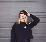 Alien Fleece Crop Top Sweater From Kawaii Stop