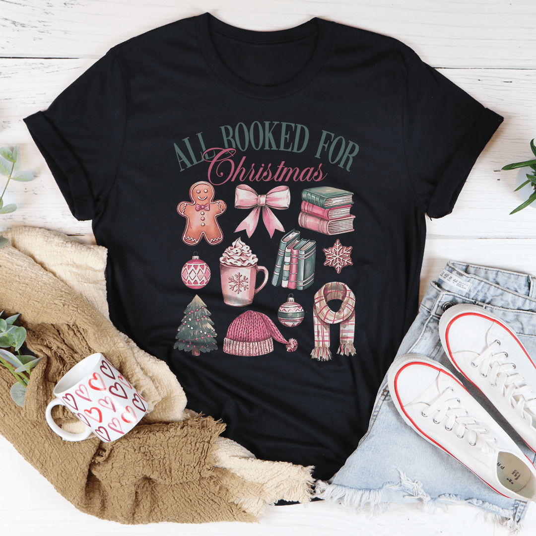 All Booked For Christmas Tee from Peachy Sunday