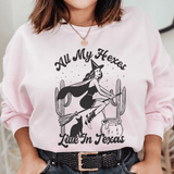 All My Hexas Live In Texas Sweatshirt from Peachy Sunday