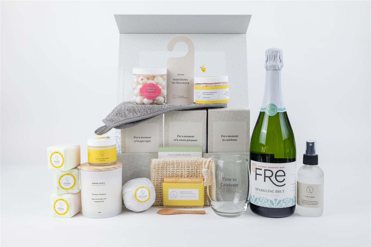 Congratulations gift basket, Celebration gift box from Lizush