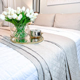 Ava Diamond Oversized Cotton Quilt Set from LushDecor