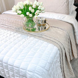 Ava Diamond Oversized Cotton Quilt Set from LushDecor