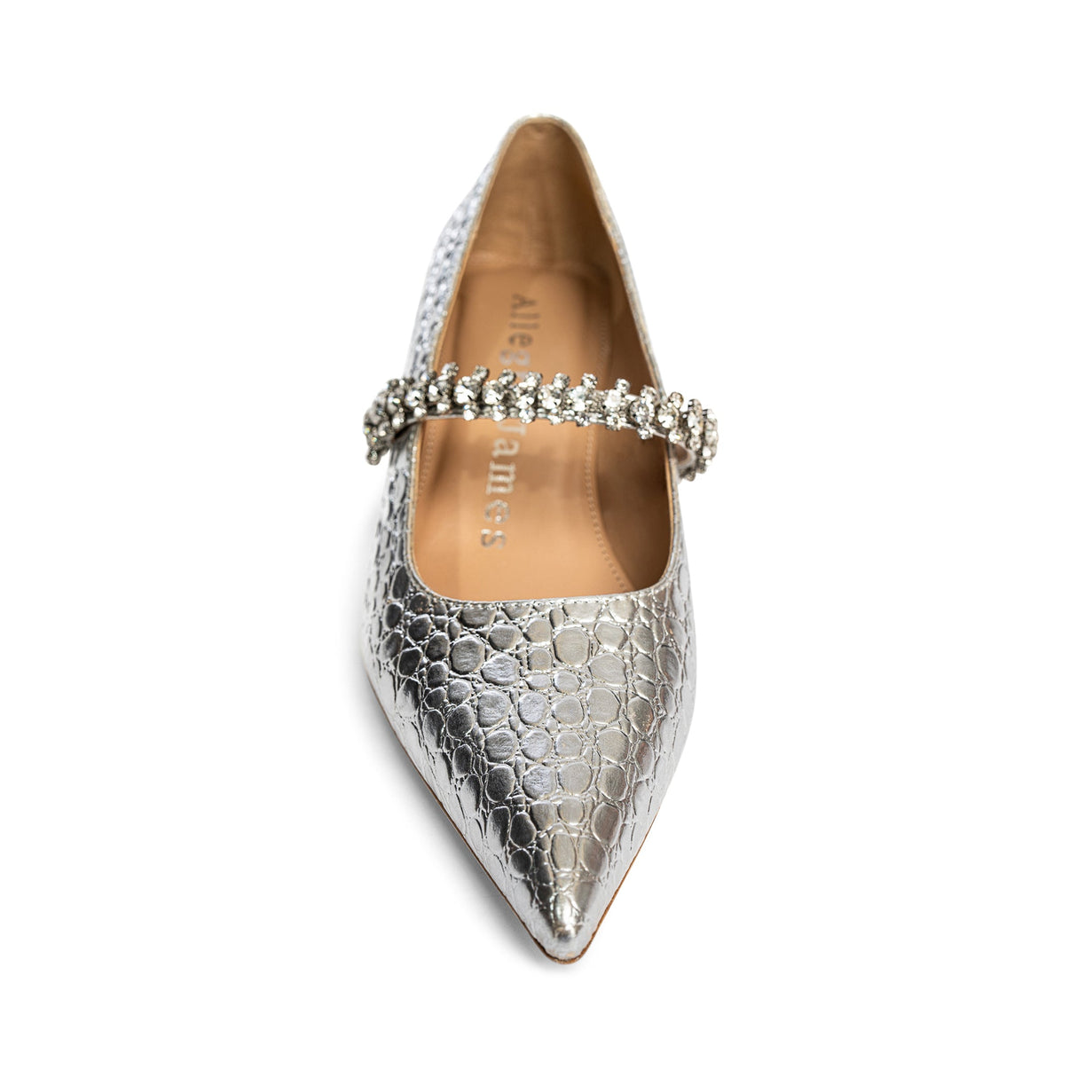 Antonella Embossed Leather Pump from Allegra James