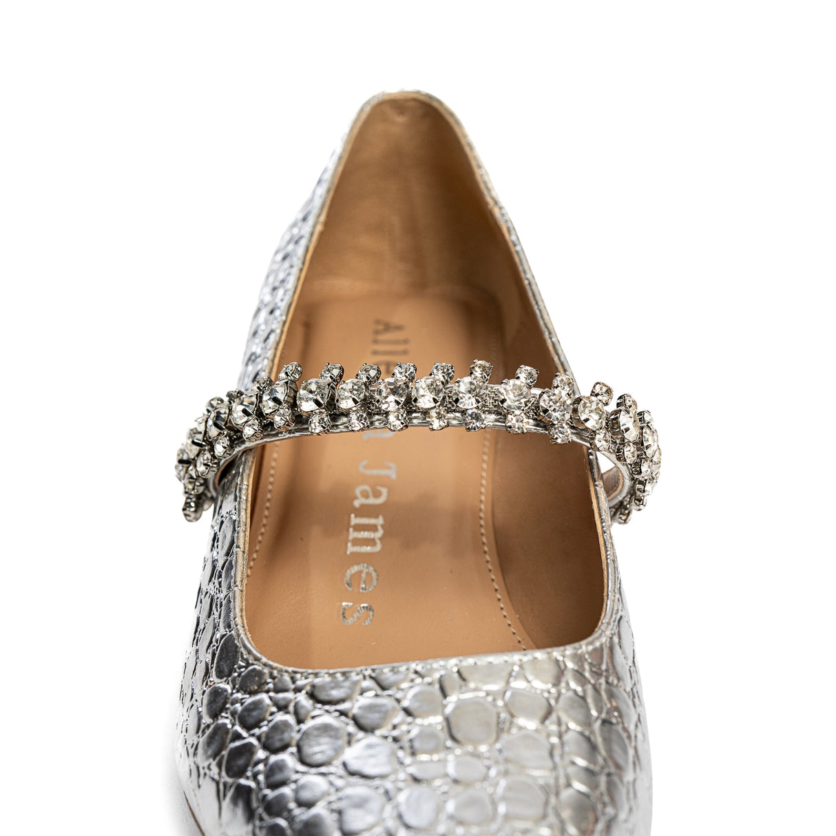 Antonella Embossed Leather Pump from Allegra James
