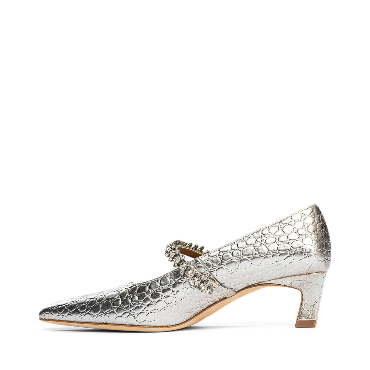 Antonella Embossed Leather Pump from Allegra James