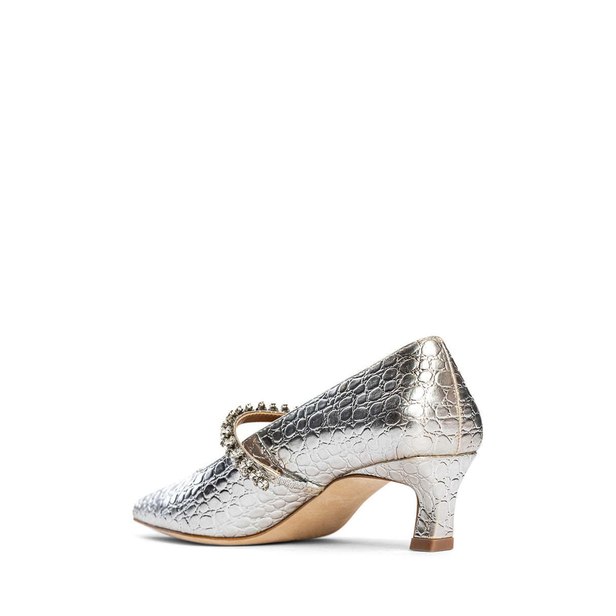 Antonella Embossed Leather Pump from Allegra James