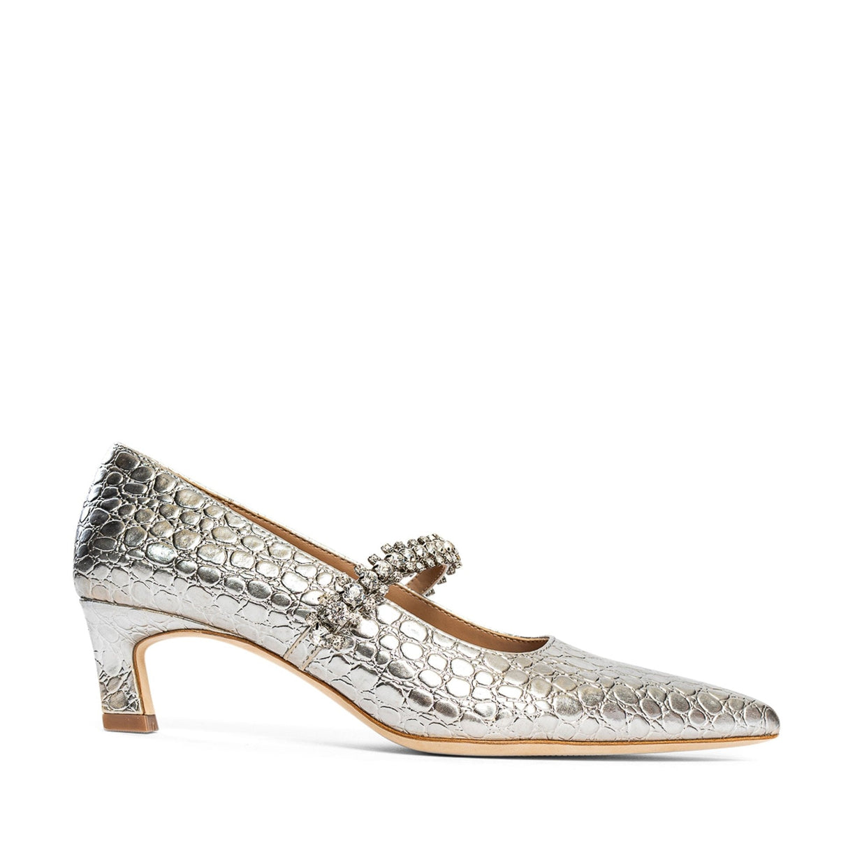 Antonella Embossed Leather Pump from Allegra James