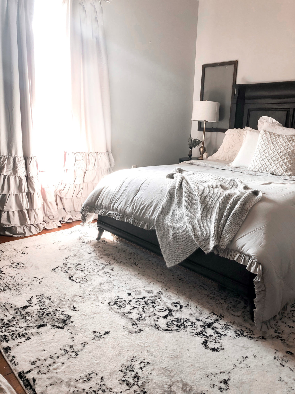 Allison Ruffle Window Curtain Panel Set from LushDecor