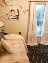 Allison Ruffle Window Curtain Panel Set from LushDecor