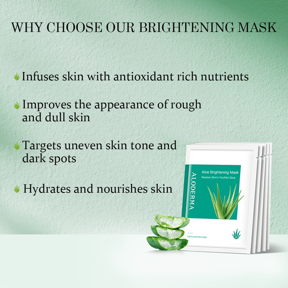 Aloe Brightening Mask (Box of 5) from ALODERMA