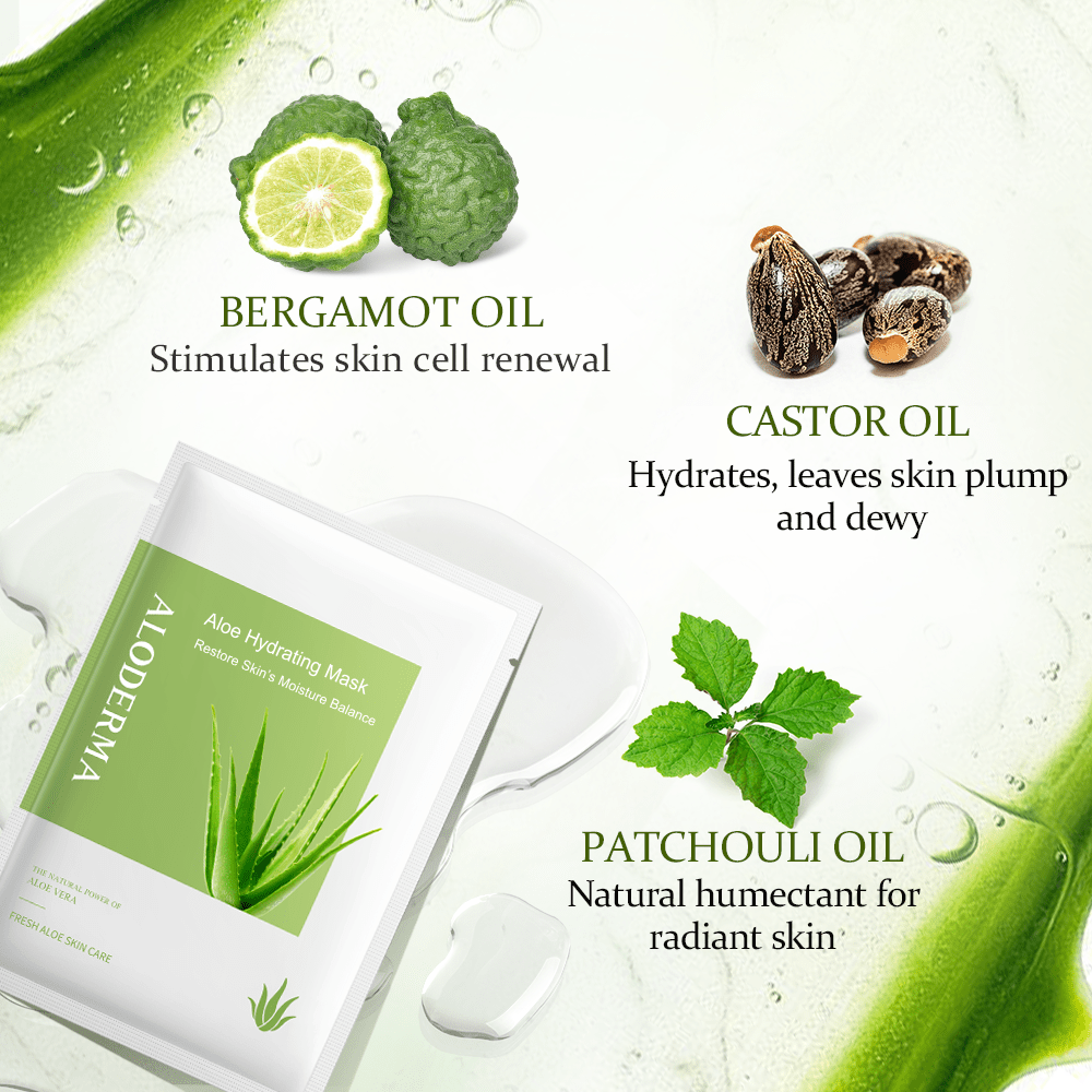 Aloe Hydrating Mask (Box of 5 from ALODERMA