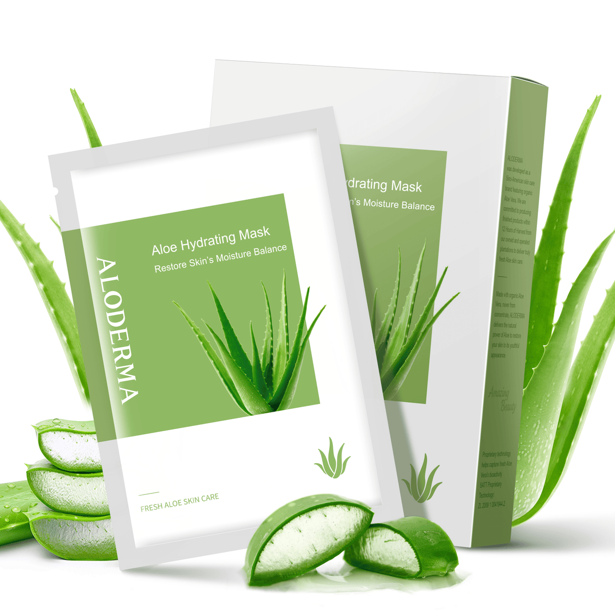 Aloe Hydrating Mask (Box of 5 from ALODERMA