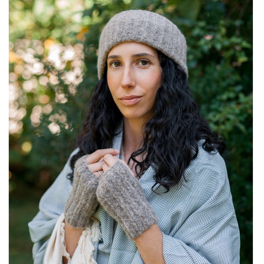 Autumn Ribbed Alpaca Gloves from SLATE + SALT