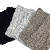 Black Ribbed Alpaca Gloves from SLATE + SALT