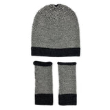 Midnight Interwoven Alpaca Beanie from SLATE + SALT