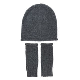 Charcoal Essential Knit Alpaca Gloves from SLATE + SALT