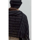 Black Loop Knit Alpaca Beanie from SLATE + SALT