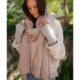 Gray Essential Knit Alpaca Gloves from SLATE + SALT