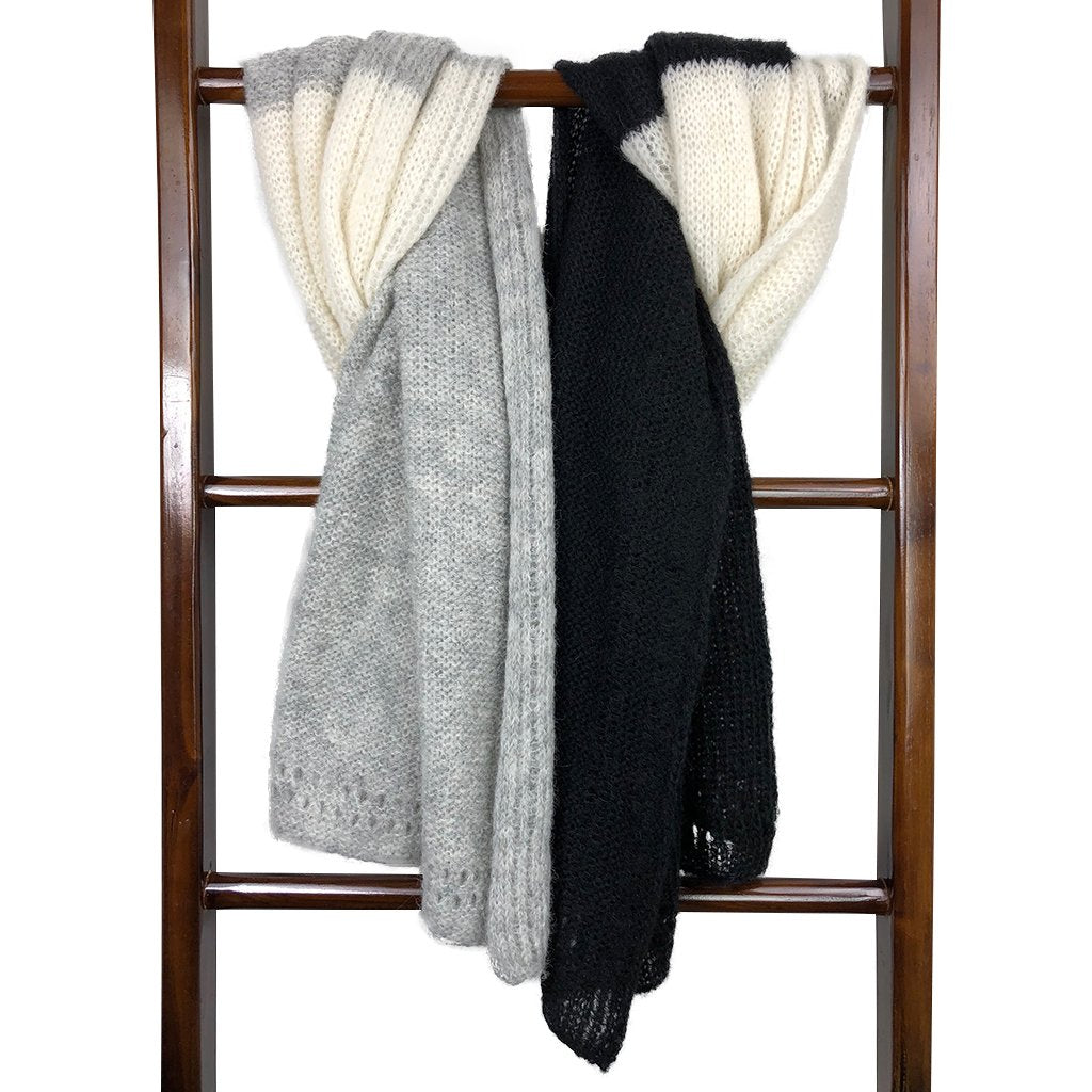 Color Block Alpaca Wrap Scarf from SLATE + SALT
