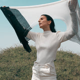 Color Block Alpaca Wrap Scarf from SLATE + SALT