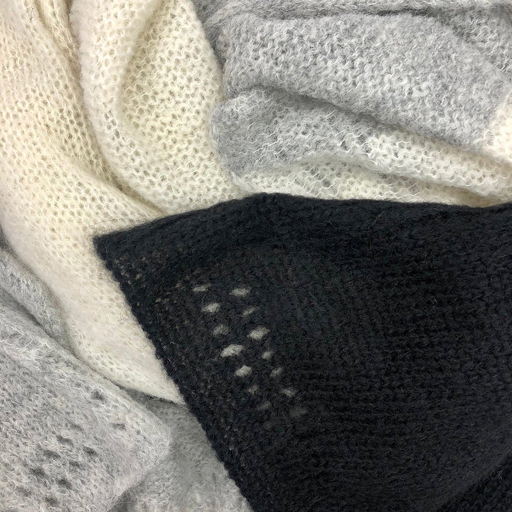 Color Block Alpaca Wrap Scarf from SLATE + SALT