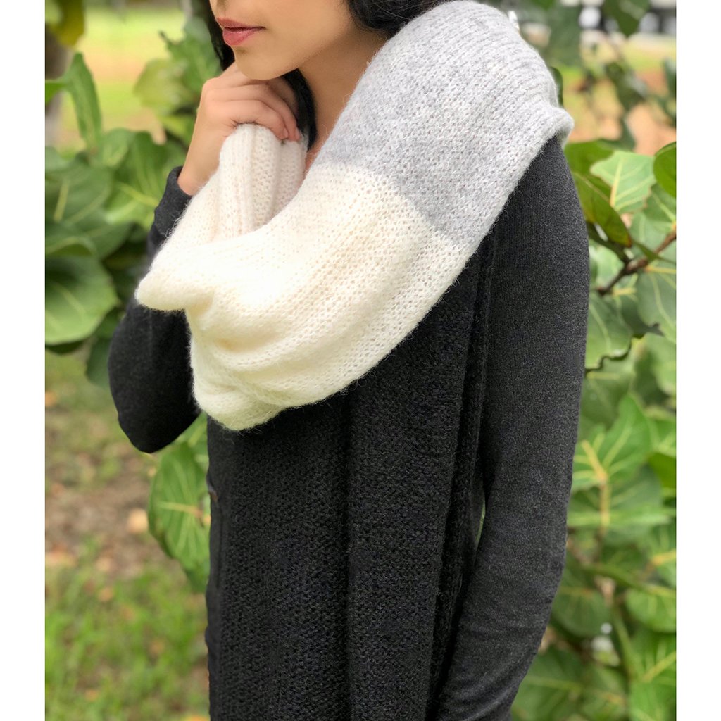Color Block Alpaca Wrap Scarf from SLATE + SALT