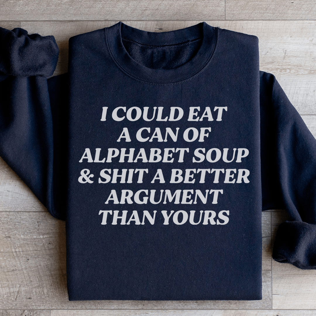 Alphabet Soup Sweatshirt from Peachy Sunday
