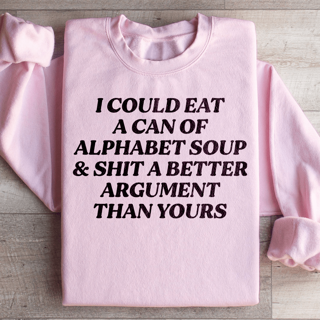 Alphabet Soup Sweatshirt from Peachy Sunday