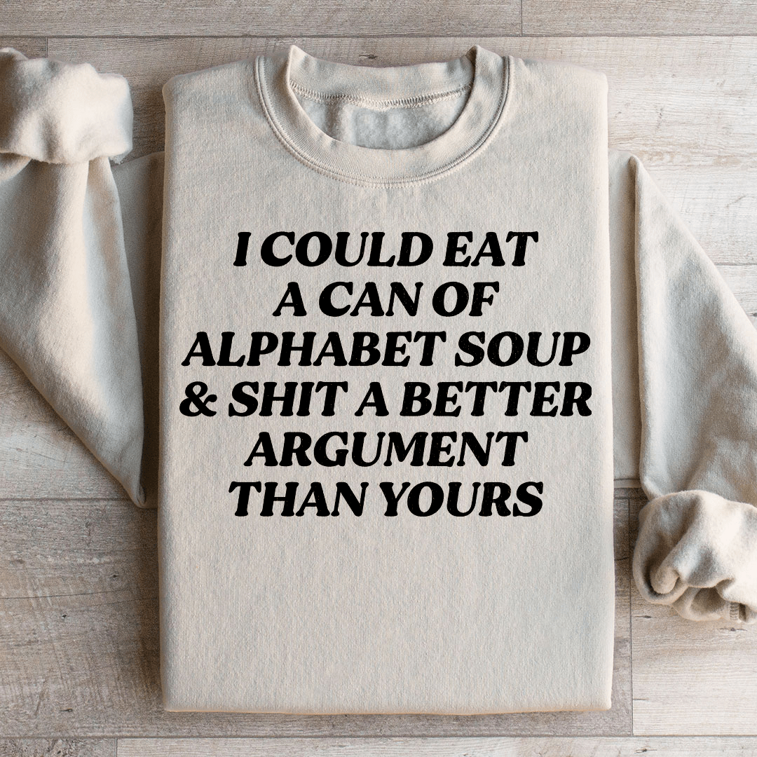 Alphabet Soup Sweatshirt from Peachy Sunday