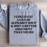 Alphabet Soup Sweatshirt from Peachy Sunday