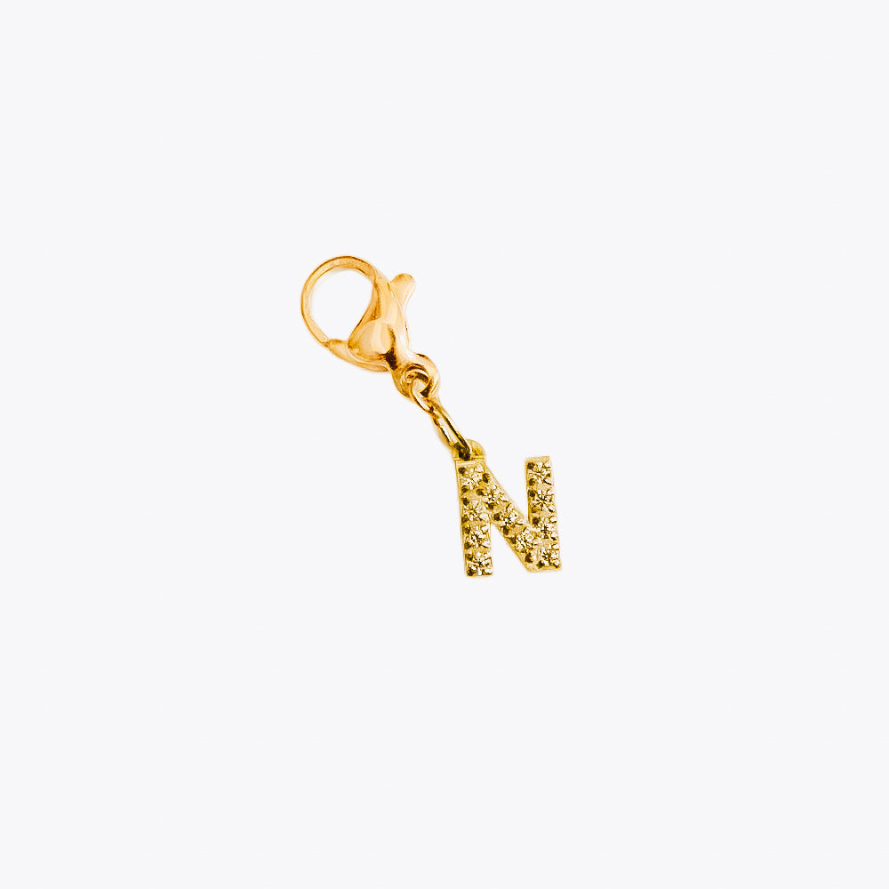 Initial Charm Bar Chanelle Charms  - WATERPROOF from Pretty Simple