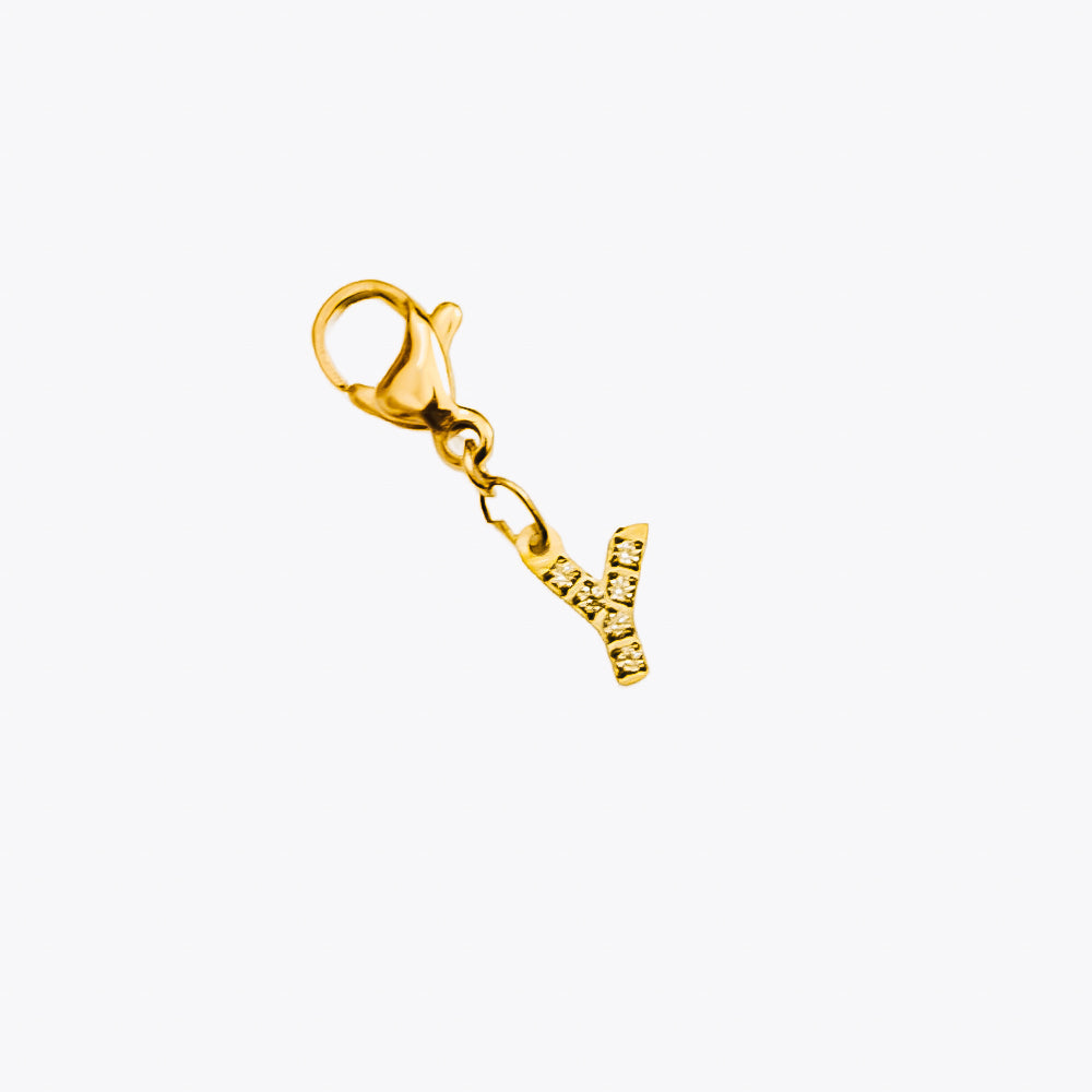 Initial Charm Bar Chanelle Charms  - WATERPROOF from Pretty Simple