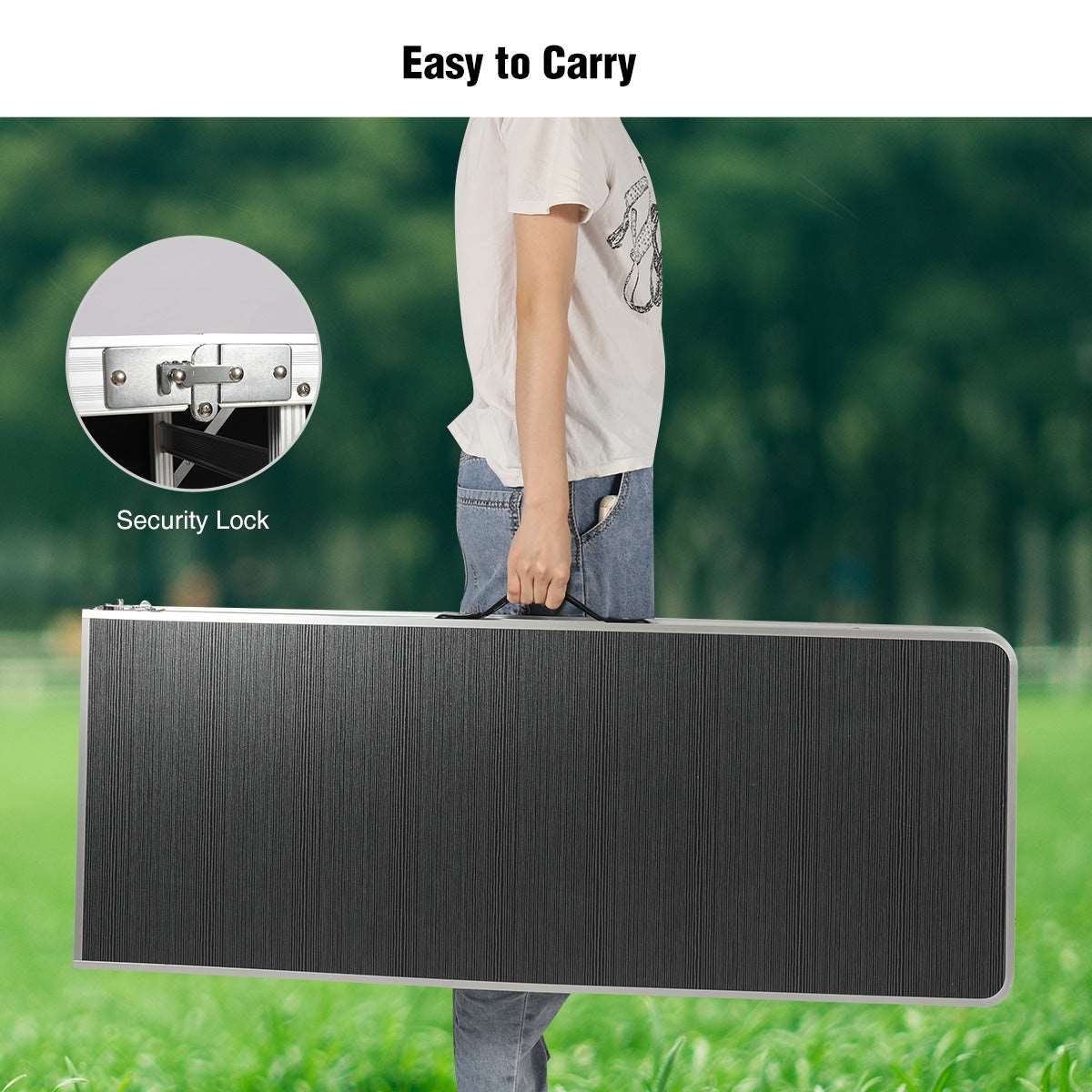 Portable Bar Table for Events  with Double Layer From Redcamp