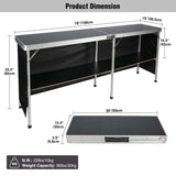 Portable Bar Table for Events  with Double Layer From Redcamp