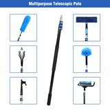 Aluminum Extendable 8ft/12ft Telescopic Boat Hook For Docking, Black/Silver From Redcamp