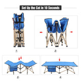 Folding Kids Cot for Sleeping,Blue Pink Navy From Redcamp
